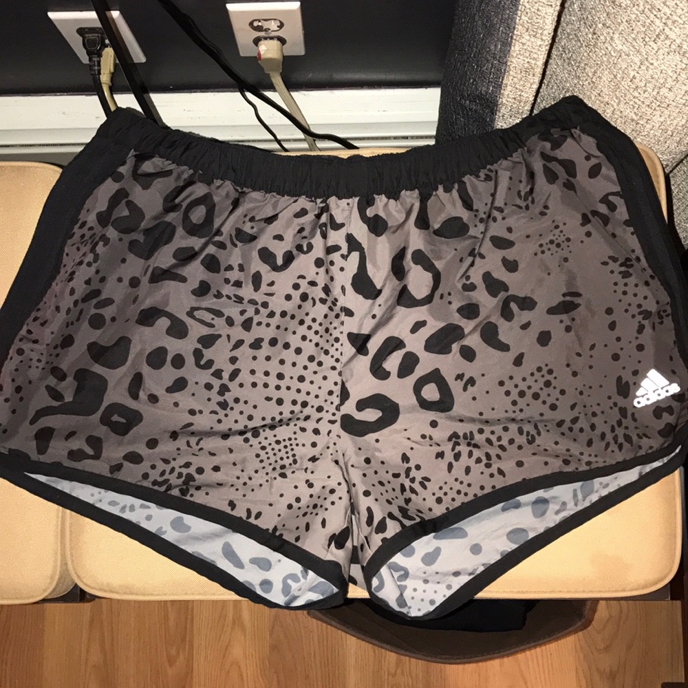 Adidas animal print shorts